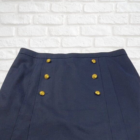 J.Crew Navy Size 24 Linen Blend Sailor Skirt - Picture 3 of 7
